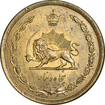 سکه 50 دینار 1344 برنز - MS63 - محمد رضا شاه