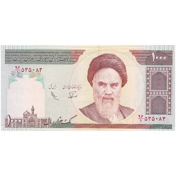 اسکناس 1000 ریال (نوربخش - عادلی) - تک - UNC63 - جمهوری اسلامی