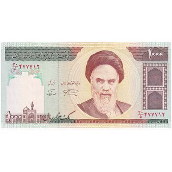 اسکناس 1000 ریال (نمازی - نوربخش) - تک - UNC64 - جمهوری اسلامی