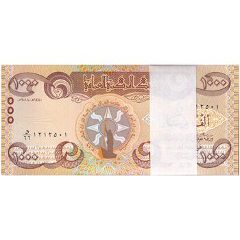 بسته اسکناس 1000 دینار 2018 جمهوری - UNC - عراق