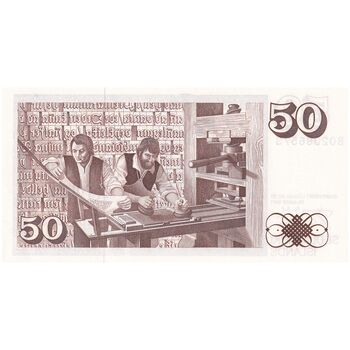 اسکناس 50 کرونا 1961 جمهوری - تک - UNC64 - ایسلند