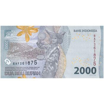 اسکناس 2000 روپیه 2022 جمهوری - تک - UNC63 - اندونزی