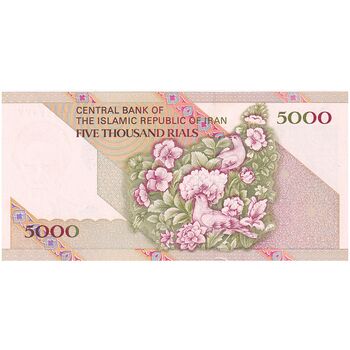 اسکناس 5000 ریال امام (نوربخش - عادلی) - تک - UNC63 - جمهوری اسلامی