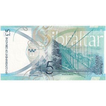 اسکناس 5 پوند 2020 الیزابت دوم - تک - UNC63 - جبل الطارق