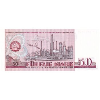 اسکناس 50 مارک 1971 جمهوری دموکراتیک - تک - UNC63 - آلمان