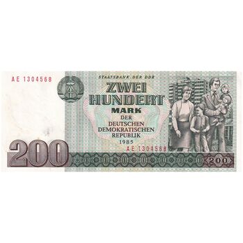 اسکناس 200 مارک 1985 جمهوری دموکراتیک - تک - UNC63 - آلمان