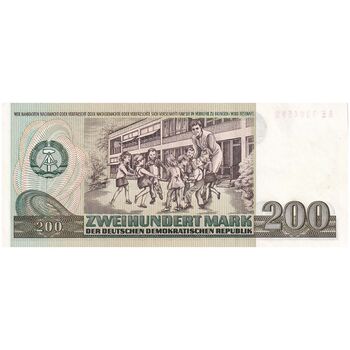 اسکناس 200 مارک 1985 جمهوری دموکراتیک - تک - UNC63 - آلمان