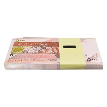 بسته اسکناس 5000 ریال امام (حسینی - بهمنی) ماهواره - شماره دوقلو - UNC - جمهوری اسلامی