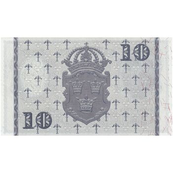 اسکناس 10 کرون 1962 گوستاو آدولف ششم - تک - UNC63 - سوئد