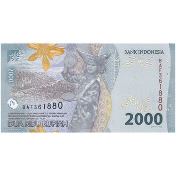 اسکناس 2000 روپیه 2022 جمهوری - تک - UNC62 - اندونزی