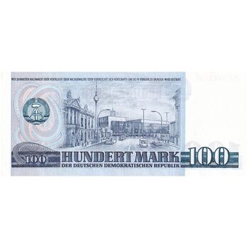 اسکناس 100 مارک 1975 جمهوری دموکراتیک - تک - UNC62 - آلمان
