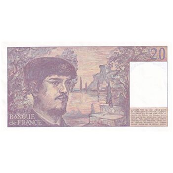 اسکناس 20 فرانک 1987 جمهوری پنجم - تک - UNC61 - فرانسه
