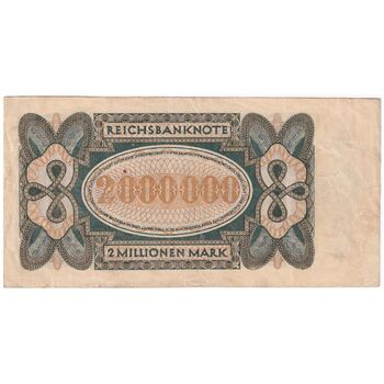 اسکناس 2000000 مارک 1923 جمهوری وایمار - تک - VF - آلمان
