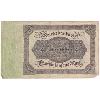 اسکناس 50000 مارک 1922 جمهوری وایمار - تک - VF - آلمان