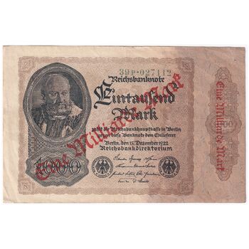اسکناس 1000000000 مارک 1922 جمهوری وایمار - تک - EF - آلمان