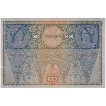 اسکناس 1000 کرون بدون تاریخ (1920) جمهوری اول - تک - UNC61 - اتریش