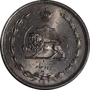 سکه 10 دینار 1310 نیکل - MS63 - رضا شاه