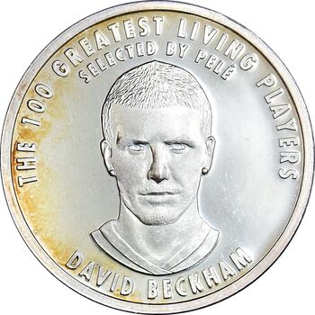 مدال نقره یادبود 100 سالگی فیفا 2004 - PF62 - دیوید بکام