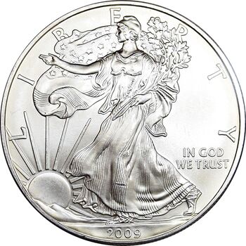 مدال یادبود 1 دلار 2009 عقاب - PF63 - آمریکا
