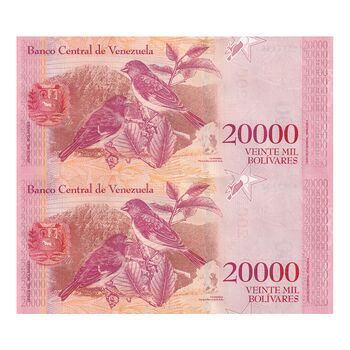 اسکناس 20000 بولیوار 2017 جمهوری بولیواری - جفت - UNC63 - ونزوئلا
