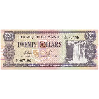 اسکناس 20 دلار بدون تاریخ (2009) جمهوری - Lawrence Williams & Ashni Singh. - UNC64 - تک - گویان