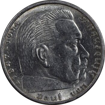 سکه 2 رایش مارک 1939A رایش سوم - MS61 - آلمان