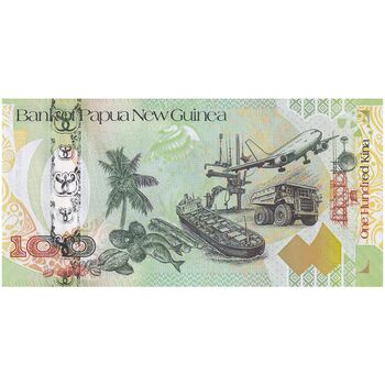اسکناس 100 کینا 2008 (سی و پنجمین سالگرد بانک) الیزابت دوم - تک - UNC63 - پاپوآ گینه نو