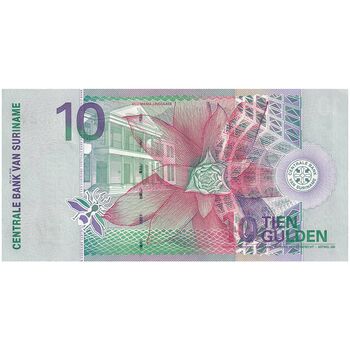 اسکناس 10 گلدن 2000 جمهوری - تک - UNC63 - سورینام