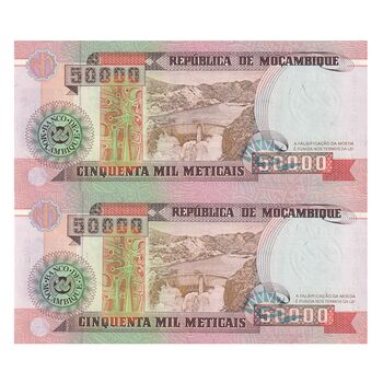 اسکناس 50000 متیکال 1993 جمهوری - جفت - UNC63 - موزامبیک