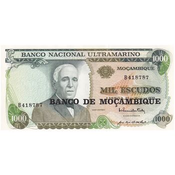 اسکناس 1000 اسکودو بدون تاریخ (1976) جمهوری خلق - تک - UNC63 - موزامبیک