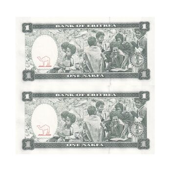 اسکناس 1 ناکفا 1997 دولت اریتره - جفت - UNC63 - اریتره