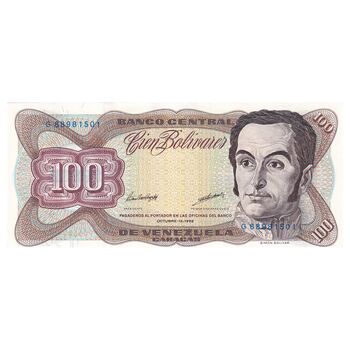 اسکناس 100 بولیوار 1998 جمهوری چهارم - تک - UNC62 - ونزوئلا