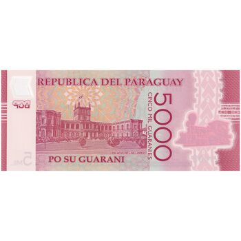 اسکناس 5000 گوارانی 2022 جمهوری - تک - UNC64 - پاراگوئه
