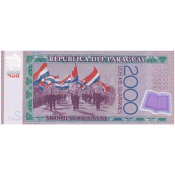 اسکناس 2000 گوارانی 2011 جمهوری - تک - UNC64 - پاراگوئه