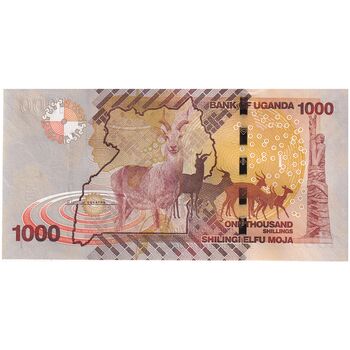 اسکناس 1000 شیلینگ 2015 جمهوری - تک - UNC63 - اوگاندا