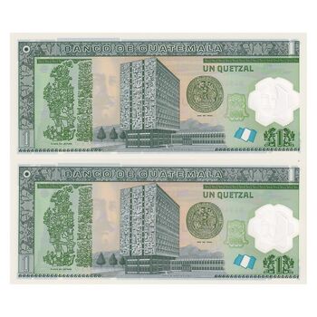 اسکناس 1 گواتزال 2012 جمهوری - جفت - UNC65 - گواتمالا
