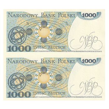اسکناس 1000 زلوتی 1982 جمهوری خلق - جفت - UNC62 - لهستان