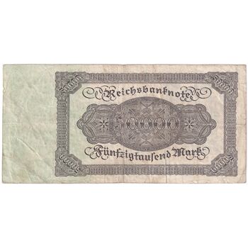 اسکناس 50000 مارک 1922 جمهوری وایمار - تک - VF - آلمان