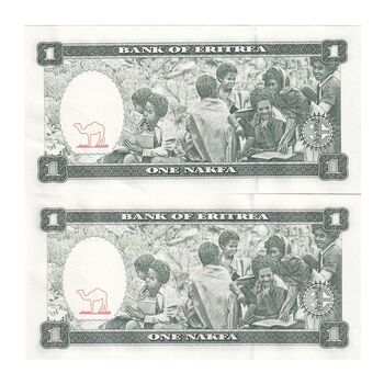 اسکناس 1 ناکفا 1997 دولت اریتره - جفت - UNC62 - اریتره