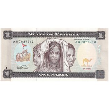 اسکناس 1 ناکفا 1997 دولت اریتره - تک - UNC62 - اریتره