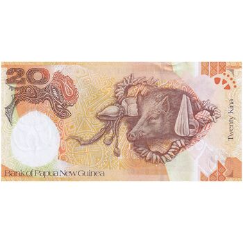 اسکناس 20 کینا 2008 الیزابت دوم - سی و پنجمین سالگرد بانک - تک - UNC62 - پاپوآ گینه نو