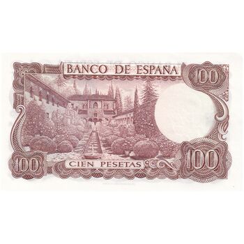 اسکناس 100 پزتا 1970 فرانسیسکو فرانکو - تک - UNC62 - اسپانیا
