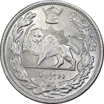 سکه 2000 دینار 1306 تصویری - ضرب لنینگراد - MS63 - رضا شاه