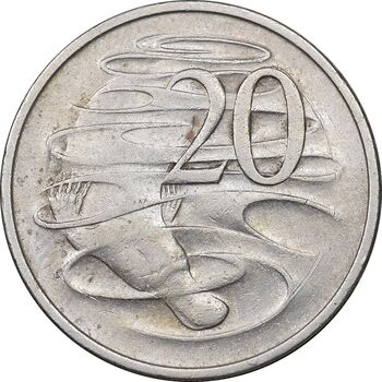 سکه 20 سنت 1967 الیزابت دوم - EF45 - استرالیا