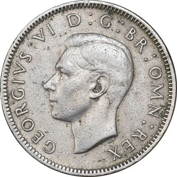 سکه 1 شیلینگ 1948 جرج ششم - تیپ 2 - EF45 - انگلستان
