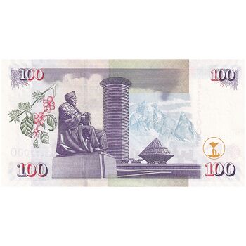 اسکناس 100 شیلینگ 2010 جمهوری - تک - UNC62 - کنیا