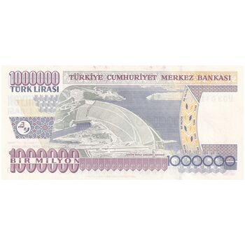 اسکناس 1000000 لیره بدون تاریخ (2002) جمهوری - تک - UNC61 - ترکیه