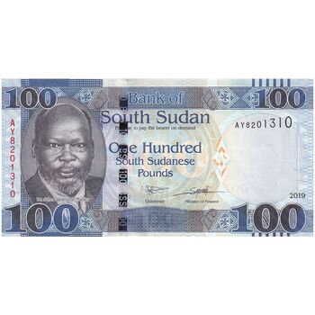 اسکناس 100 پوند 2019 جمهوری - تک - UNC61 - سودان جنوبی