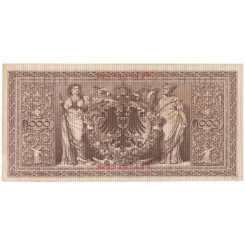 اسکناس 1000 مارک 1910 ویلیام دوم - تک - AU - آلمان
