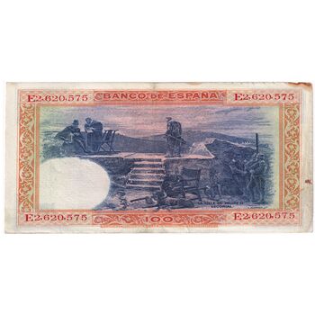 اسکناس 100 پزتا 1925 آلفونسوی سیزدهم - تک - EF - اسپانیا
